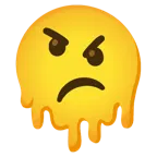 melting face + angry face