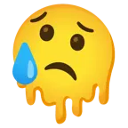 melting face + sad but relieved face