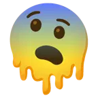melting face + fearful face