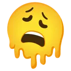 melting face + weary face
