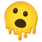 melting face + face with open mouth