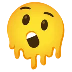 melting face + astonished face