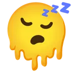 melting face + sleeping face