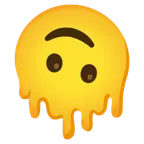 melting face + upside-down face