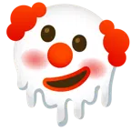 melting face + clown face