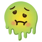 melting face + nauseated face