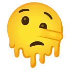melting face + lying face