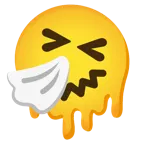 melting face + sneezing face