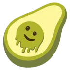 melting face + avocado