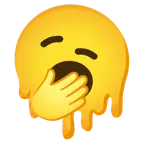melting face + yawning face