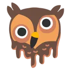 melting face + owl