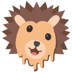 melting face + hedgehog