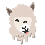 melting face + llama