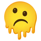 melting face + frowning face