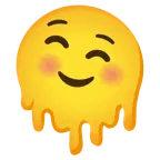 melting face + smiling face