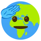 faccina che fa il saluto + Europa e Africa