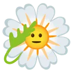 faccina che fa il saluto + fiore