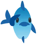 faccina che fa il saluto + pesce