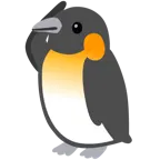 faccina che fa il saluto + pinguino
