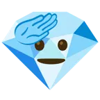 faccina che fa il saluto + gemma