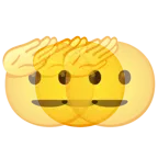 faccina che fa il saluto + cuore che batte