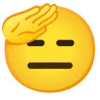 faccina che fa il saluto + faccina inespressiva