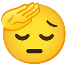 faccina che fa il saluto + faccina pensierosa