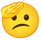 faccina che fa il saluto + faccina confusa
