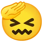 faccina che fa il saluto + faccina frustrata