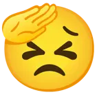 faccina che fa il saluto + faccina perseverante