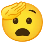 faccina che fa il saluto + faccina angosciata