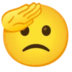 faccina che fa il saluto + faccina leggermente imbronciata