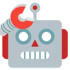faccina che fa il saluto + faccina di robot