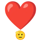 faccina che fa il saluto + punto esclamativo a cuore