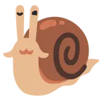 faccina che sbircia tra le dita + lumaca