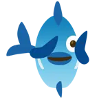faccina che sbircia tra le dita + pesce