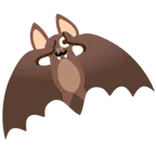 faccina che sbircia tra le dita + pipistrello