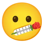 faccina perplessa + rosa