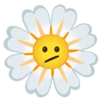 faccina perplessa + fiore