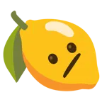 faccina perplessa + limone