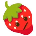 faccina perplessa + fragola