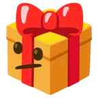 faccina perplessa + regalo