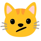 faccina perplessa + muso di gatto