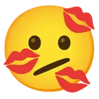 faccina perplessa + impronta della bocca