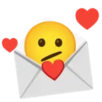faccina perplessa + lettera d’amore
