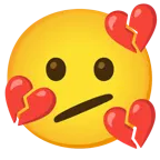 faccina perplessa + cuore infranto