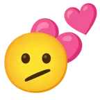 faccina perplessa + due cuori