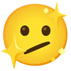 faccina perplessa + cuore che luccica