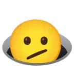 faccina perplessa + buco