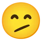 faccina perplessa + faccina con sorriso e occhi sorridenti